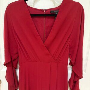 BCBGMAXAZRIA BURGUNDY DORAN MAXI DRESS GOWN NEW WITHOUT TAGS NWOT